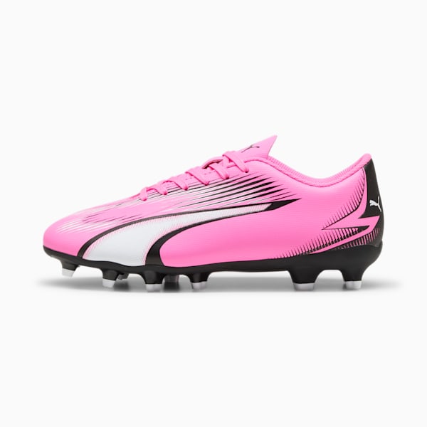 Chaussures de soccer ULTRA PLAY FG/AG Enfant et Adolescent, Poison Pink-PUMA White-PUMA Black, extralarge